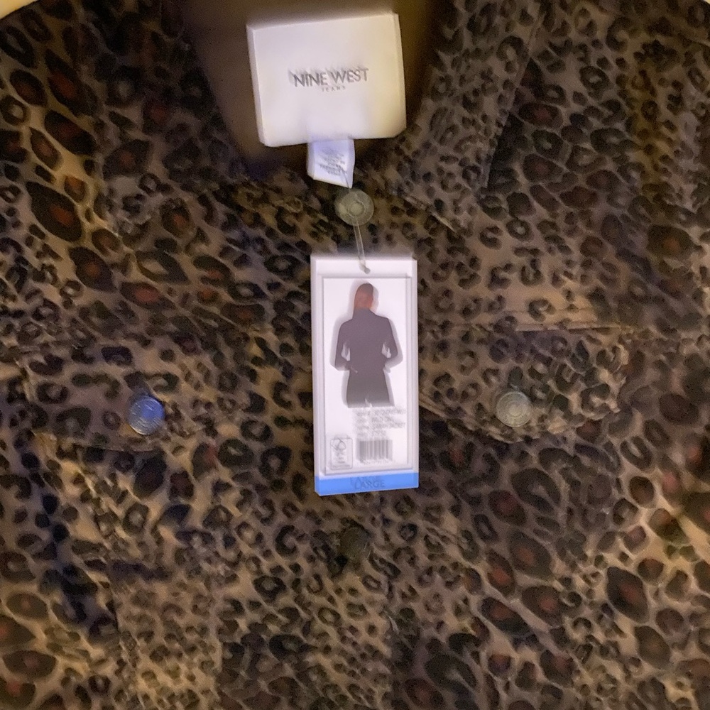NINE WEST LEOPARD JACKET